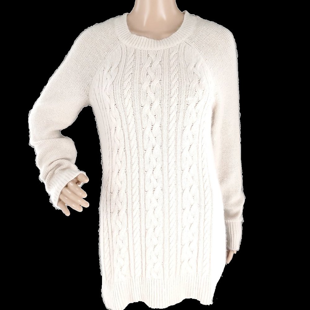 Fenn Wright Manson Women Sweater Dress Knit Angora Blend Ivory Size L